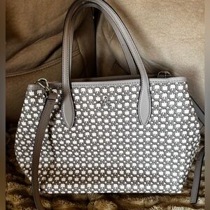 Kate Spade Beige and Brown Spade Link Mini Tote